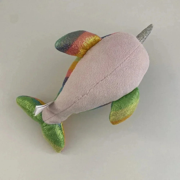 TY Beanie Boos NORI the Narwhal Unicorn Whale (6" Inch) Plush Stuffed Toy - Picture 7 of 8